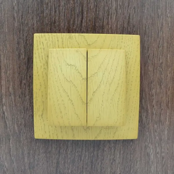 Вимикач Nilson Touran клен 2кл ( 24281003 ) - фото №4