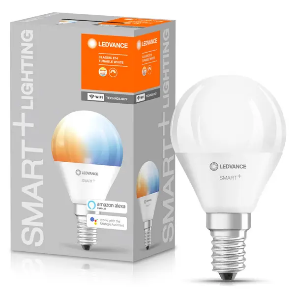 Диммована лампа Ledvance Smart WiFi P40 5W/827 230V TW FR E14 4х1 LEDV (4058075485617) - фото №3