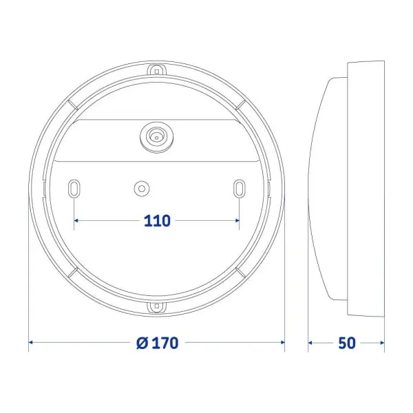 Світильник LED Violux ДББ ATOM UA сірий 12W 5000K IP54 картон ( 253352 ) - фото №4