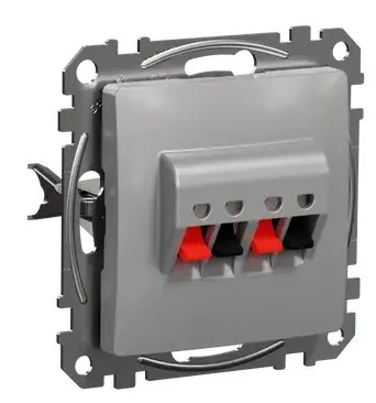 Аудиорозетка Schneider Electric Sedna Design & Elements алюминий SDD113411 - фото №1 Аудиорозетка Schneider Electric Sedna Design & Elements алюминий SDD113411 - фото №1