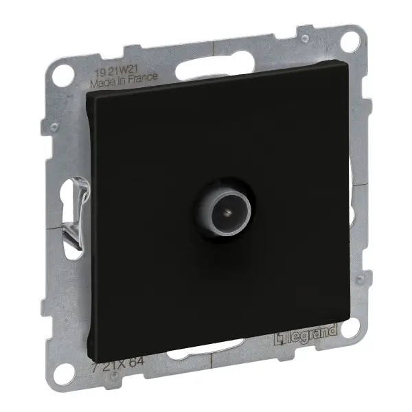 Розетка TV зірка Legrand SUNO (чорний) 721464