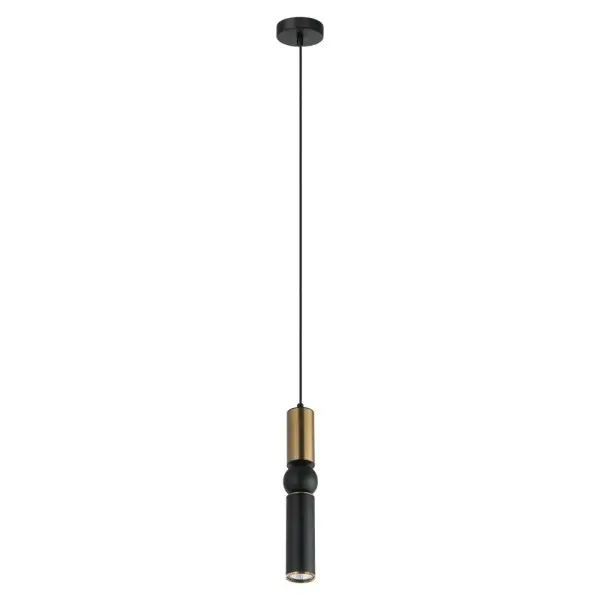 Підвісний світильник, люстра Italux PND-14290-1-BRO-BK Isidora GU10 1x25W IP20 чорний