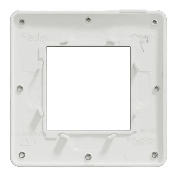 Одномісна рамка Schneider Electric Unica New NU280255M матова хром/білий - фото №3 Одномісна рамка Schneider Electric Unica New NU280255M матова хром/білий - фото №3