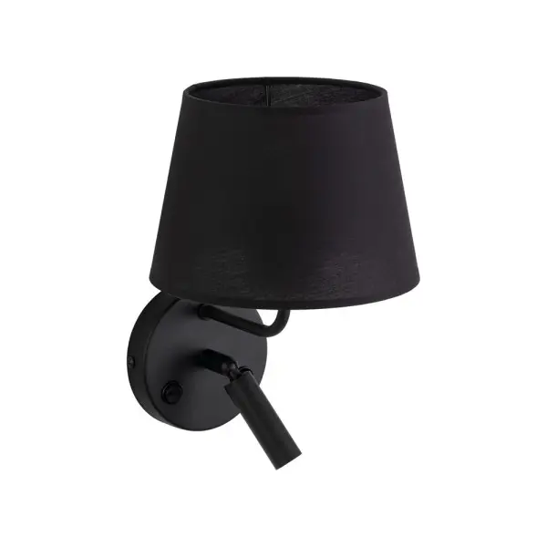 Бра, настенный светильник TK Lighting 11392 Maja E27+G9 1+1x15W+8W IP20 черный - фото №3