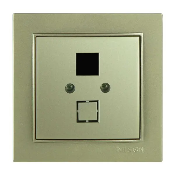 Розетка Nilson Thor золото комп'ютерна без модуля ( 27151042 )