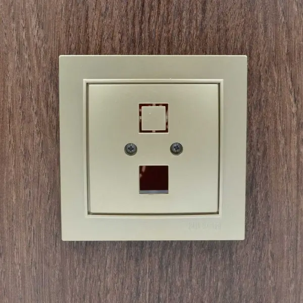 Розетка Nilson Thor золото комп'ютерна без модуля ( 27151042 ) - фото №3