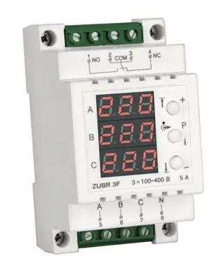 Реле контроля фаз ZUBR 3F - фото №3