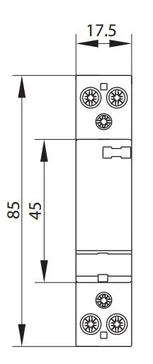 Контактор ETI 002464005 RD 20-20 (24V AC/DC) (AC1) - фото №2