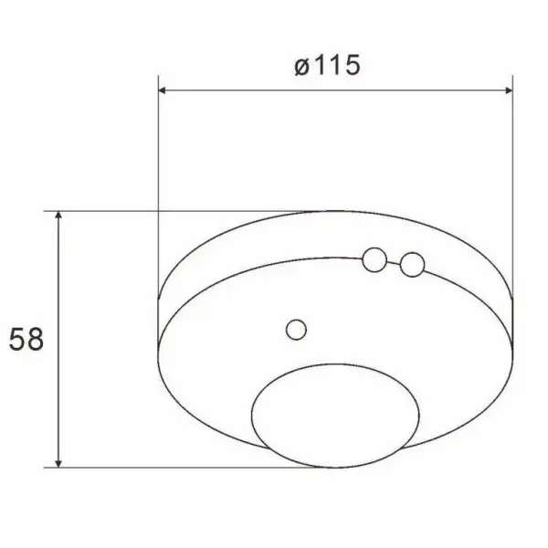 Потолочный датчик движения TOSUNlux ST07А белый (6940151084822) - фото №1