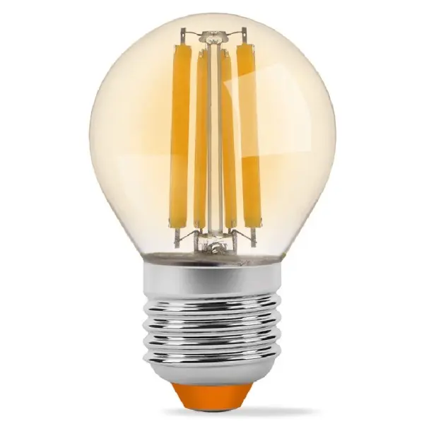 Светодиодная филаментная лампа Videx Filament G45FA E27 6Вт 2200K (VL-G45FA-06272) бронза