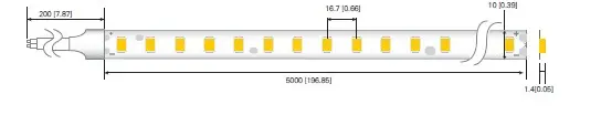 LED лента RISHANG 60-2835-12V-IP20 12W 970Lm 13000K 5м (RD0060TA-A-CW) - фото №2