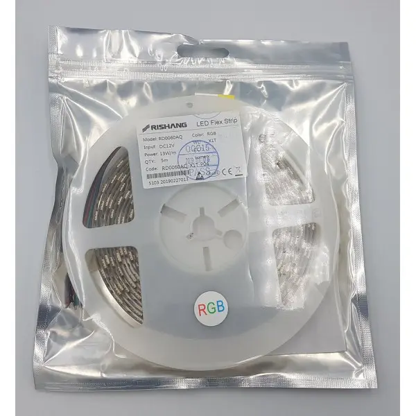 LED лента RISHANG 60-5050-12V-IP33 12.9W RGB 5м (RD0060AQ) - фото №7 LED лента RISHANG 60-5050-12V-IP33 12.9W RGB 5м (RD0060AQ) - фото №7