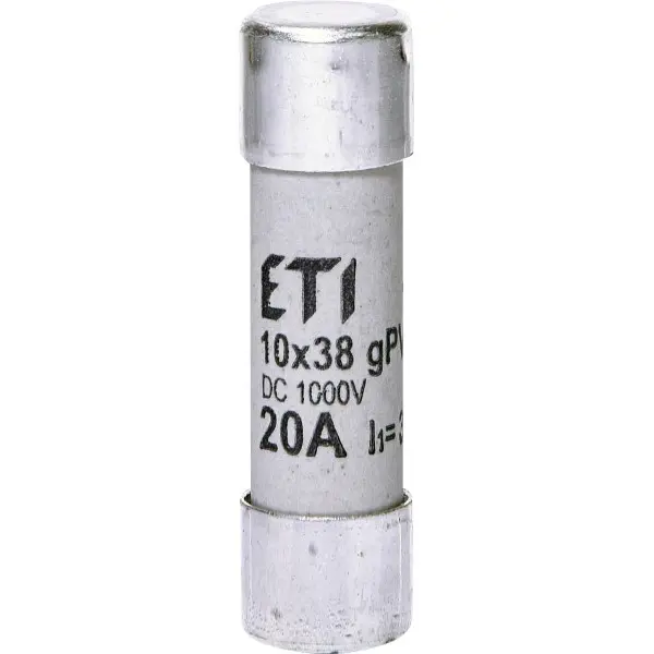 Запобіжник ETI 002625085 CH 10x38 gPV 20A 1000V (30kA) Запобіжник ETI 002625085 CH 10x38 gPV 20A 1000V (30kA)