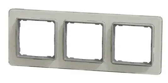 Трехпостовая рамка Schneider Electric Sedna Elements искусственное белое стекло SDD360803 - фото №4
