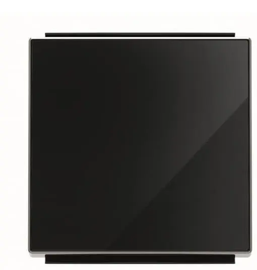 Одинарна клавіша вимикача ABB Sky 2CLA850100A2501 8501 CN (чорне скло)