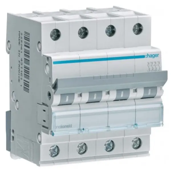 Автоматический выключатель Hager MCN432 6кА C 32A 4P