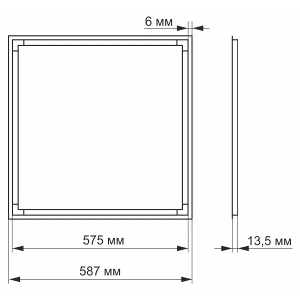 LED панель Videx Art 40Вт 4100K (VL-PA404W) - фото №2