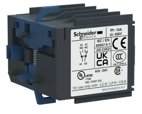Допоміжний контакт Schneider Electric TeSys LA1KN20 - фото №1 Допоміжний контакт Schneider Electric TeSys LA1KN20 - фото №1