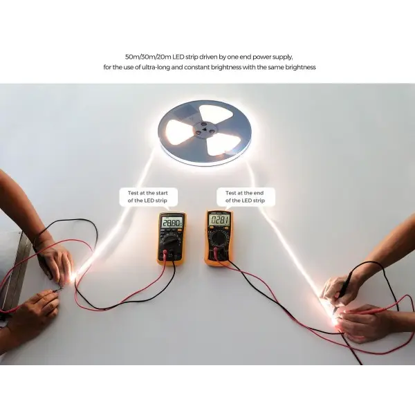LED стрічка COLORS 120-2835-24V-IP20 8.7W 890Lm 4000K 20м (DS8120-24V-12mm-NW) - фото №5 LED стрічка COLORS 120-2835-24V-IP20 8.7W 890Lm 4000K 20м (DS8120-24V-12mm-NW) - фото №5