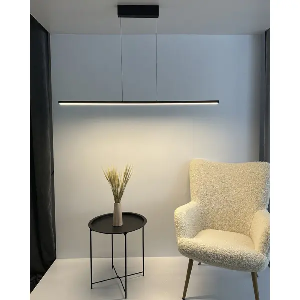 Підвісний світильник, люстра Nowodvorski 10847 Bar LED S 1x27W 4000K 1300Lm IP20 чорний - фото №3 Підвісний світильник, люстра Nowodvorski 10847 Bar LED S 1x27W 4000K 1300Lm IP20 чорний - фото №3