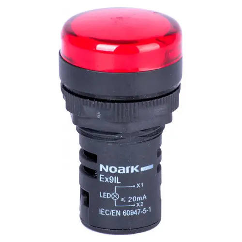 Сигнальний індикатор NOARK Ex9IL 2C r виступаючий 230В AC червоний (105485)