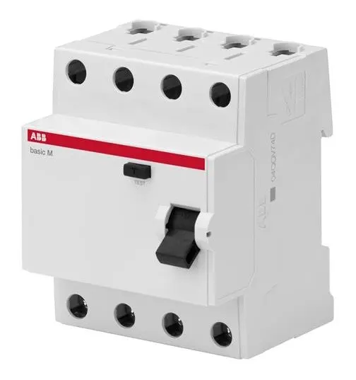 УЗО ABB BASIC M 3P+N 63А 4.5кА УЗО ABB BASIC M 3P+N 63А 4.5кА