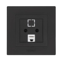 Розетка Nilson Alegra X черный матовый компьютерная CAT5e RJ45 ( 35551044 )