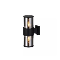 Светильник фасадный Violux BACARDI-2D 2х40W Е27 IP54 черный​ ( 500670​ )