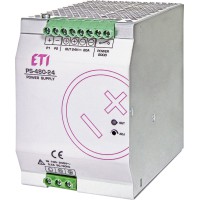 Источник питания ETI 004656684 PS-480-24 (Вхід: 100-240V AC/140-340V DC; Выход: 24-28V DC/480W/20A)