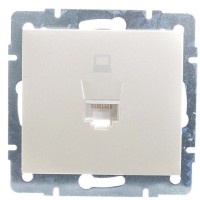 Компьютерная розетка Lezard Rain (703-3088-139) (жемчужно-белый перламутр)