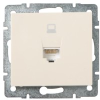 Компьютерная розетка Lezard Rain (703-0388-139) (кремовая)