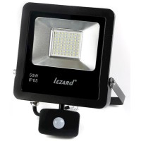 Алюминевый LED прожектор Lezard (PAL6550S) 50Вт 6500K 4000Лм IP65 с датчиком движения