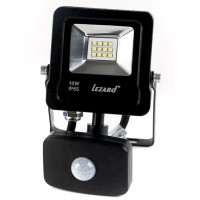 Алюминевый LED прожектор Lezard (PAL6510S) 10Вт 6500K 800Лм IP65 с датчиком движения