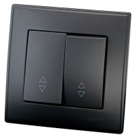 Двойной проходной выключатель Lezard «Lesya» 705-4242-106 (антрацит)