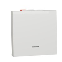 Кнопка вимикача Schneider Electric Unica New NU320618N з підсвіткою 10А 2м біла
