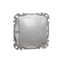 Одноклавишный выключатель Schneider Electric Sedna Design SDD213101 IP44 алюминий