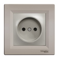 Комплект розетка + рамка Asfora (EPH3000169+EPH5800169) бронза