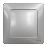 Комплект одноклавишный выключатель + рамка Sedna Design & Elements (SDD113101+SDD313801) алюминий