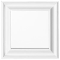 Комплект выключатель + рамка Eco Profi Deco (EPD481WW+EP431U+EP490WW) белый глянцевый