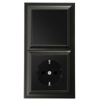 Комплект вимикач + розетка з з/к + рамка Eco Profi Standart (EPS482SWM+EP431U+EP490SWM+EP1420SWM) чорний матовий