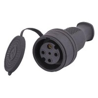 Трифазний роз'єм на кабель Lezard 332-0100-0203 (3Р+Е) 3х32А 380V