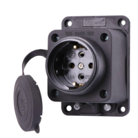Прямой силовой разъем Lezard 106-0400-0103 (2Р+РЕ) 1х16А 220-240V