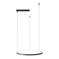 Підвісний світильник, люстра babich.studio Ring 550 LED 1x23W 3000K/4000K 2500Lm IP20 чорний