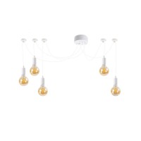 Люстра паук Light Set 113185 Ternava E27 5x40W IP20 белая