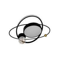 Люстра Line.F MJ47-500 BK LED 2x68W 3000K/4500K/6000K IP20 черная