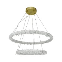 Люстра Line.F MD9105R-600+400 AB LED 2x80W 4000K IP20 латунна