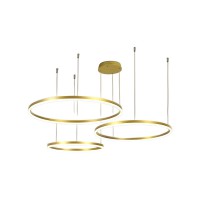 Люстра Line.F MJ73-600+500+400 AB LED 3x56W 3000K/4500K/6000K IP20 латунна