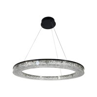 Підвісний світильник, люстра Line.F MJ317-800 BK+CL LED 1x24W 3000K/4500K/6000K IP20 чорний
