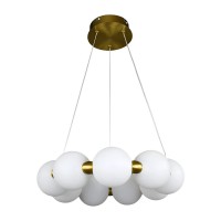 Підвісний світильник, люстра Line.F 77068-400 Mysa Pearl LED 1x54W 3000K/4500K/6000K IP20 латунний