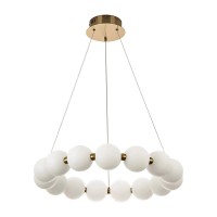 Люстра Line.F 77068-600 Mysa Pearl LED 1x70W 3000K/4500K/6000K IP20 латунна